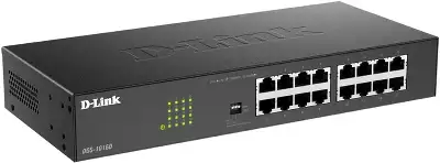 Коммутатор D-Link DGS-1016D DGS-1016D/J1A (L2) 16x1Гбит/с неуправляемый