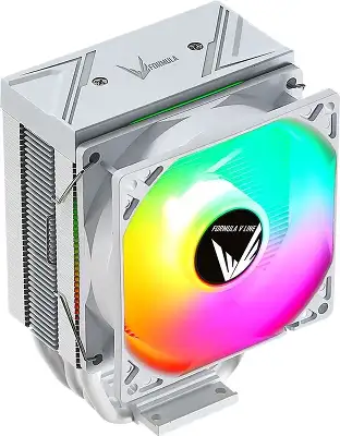 Устройство охлаждения(кулер) Formula Ice Burg ARGB Soc-AM5/AM4/1200/1700/1851 белый 4-pin 17-34dB Al+Cu 170W 552gr Ret (ICE BURG ARPW 4P WH)