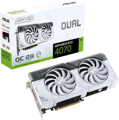Видеокарта ASUS NVIDIA nVidia GeForce RTX 4070 Dual OC 12Gb DDR6X PCI-E HDMI, 3DP