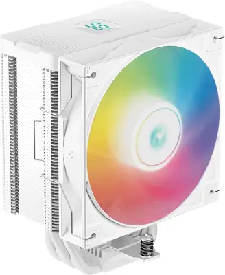 Устройство охлаждения(кулер) Deepcool AG500 Digital ARGB Soc-AM5/AM4/1200/1700/1851 белый 4-pin 29.4dB Al+Cu LCD 240W 845gr Ret (R-AG500-WHADMN-G-1)