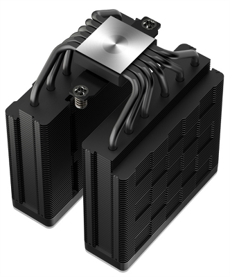 Кулер для процессора DEEPCOOL AG620 BK ARGB V2 LGA20XX/1700/1200/115X/AM5/AM4 (9шт/кор, TDP 260W, PWM, ARGB DUAL Fan 120mm, 6 тепл. трубок, черный) RET