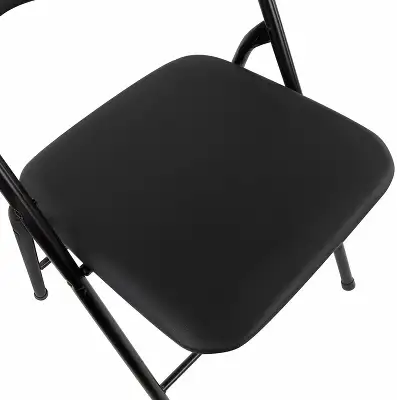 Стул Brabix Golf CF-007 комплект 4шт искусственная кожа черный металл черный на ножках (533032)