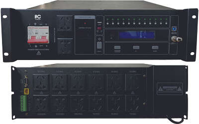 T-6412P, 12-канальный распределитель питания, 1-6 кан.10А, 7-12 кан.16А