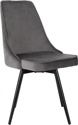 Стул для дома Бюрократ CH-K4_SP_2 с повор.мех. комплект 2шт т.серый Holland 18 металл черный на ножках (CH-K4_1/SP/HL18_2)