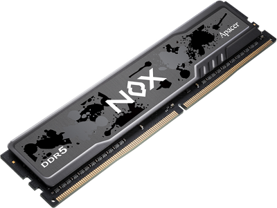 Оперативная память Apacer DDR5 16GB 5600MHz DIMM NOX Black Gaming Memory (PC5-44800) CL40 1.25V (Retail) 2048*8 Heat Sink (Retail) 3 years (AH5U16G56C522MBAA-1)