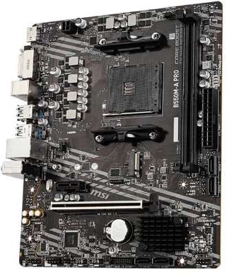 MSI B550M-A PRO Soc-AM4 AMD B550 2xDDR4 mATX AC`97 8ch(7.1) GbLAN RAID+DVI+HDMI