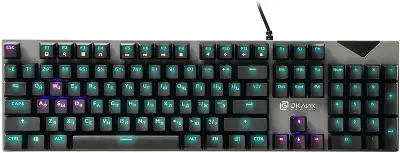 Клавиатура Оклик 935G RAGNAR механическая черный USB Multimedia for gamer LED (подставка для запястий)