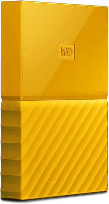 Внешний диск 1 ТБ WD My Passport USB 3.0, Yellow [WDBBEX0010BYL]