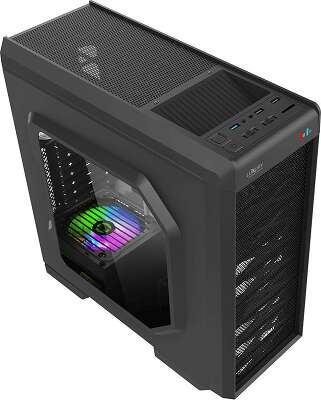 Корпус GameMax G501X White Led, черный, ATX, Без БП (G501X White Led)