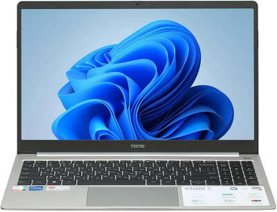 Ноутбук Tecno Megabook T1 15.6" FHD IPS R5-5560U/16/512 SSD/WF/BT/Cam/W11 серебристый