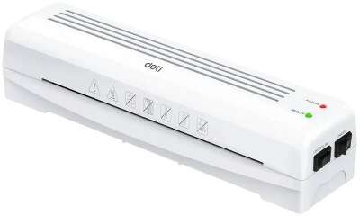 Deli Ламинатор E14378, A4, (80-125 мкм), 320 мм/мин., реверс, белый.