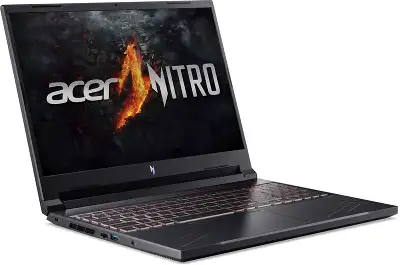 Ноутбук Acer Nitro V 16 ANV16-41-R22R Ryzen 5 8645HS 16Gb SSD512Gb NVIDIA GeForce RTX4050 6Gb 16" IPS WUXGA (1920x1200) без ОС black WiFi BT Cam (NH.QRVCD.003)
