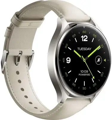 Смарт-часы Xiaomi Watch 2 1.43" AMOLED корп.серый рем.белый разм.брасл.:140-210мм (BHR9306GL)