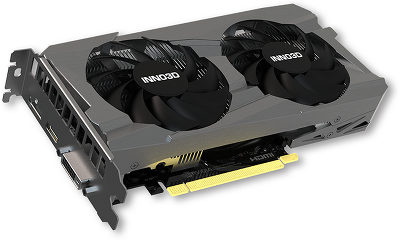 Видеокарта INNO3D RTX 3050 Twin X2//RTX3050, DP,HDMI,DVI, 6G,D6