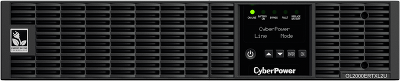 ИБП CyberPower OL2000ERTXL2U, Rackmount, Online, 2000VA/1800W, 8 IEC-320 С13, 1 IEC C19 розеток, USB&Serial, RJ11/RJ45, SNMPslot, LCD дисплей, Black, 0.5х0.8х0.2м., 38кг./ UPS Online CyberPower OL2000ERTXL2U 2000VA/1800W USB/RS-232/Dry/EPO/SNMPslot/RJ11/4