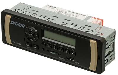 Автомагнитола Digma DCR-110B24 1DIN 4x45Вт