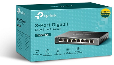 коммутатор TP-Link TL-SG108E, 8-Port Gigabit Easy Smart Switch