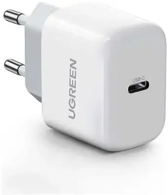 Зарядное устройство UGREEN CD241 (10220) Mini USB-C 20W PD Fast Charger. Цвет: белый