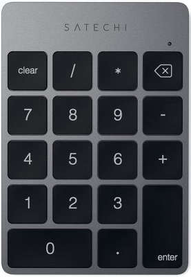 Беспроводной блок клавиатуры Satechi Aluminum Slim Keypad Numpad, Space Grey [ST-SALKPM]