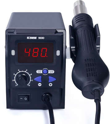 Паяльный фен Element 969D электрический 700Вт макс.t=480 (17664)