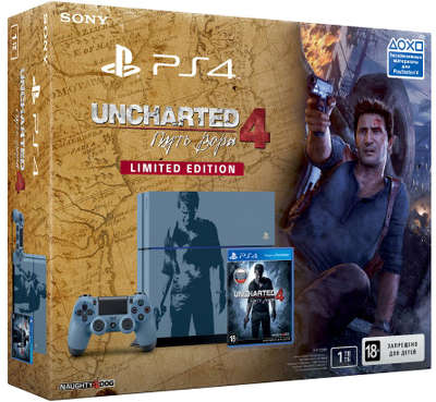 Игровая приставка Sony PlayStation 4 + Uncharted 4