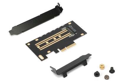 Gembird Адаптер для SSD M.2 NVMe в разъем PCI-e Gembird, коробка (MF-PCIE-NVME)