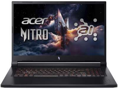 Ноутбук Acer Nitro V 17 AI ANV17-41-R9Q9 AMD Ryzen 7 260/16Gb (1*16 D5)/SSD1Tb/RTX5060 8Gb (95W)/17.3