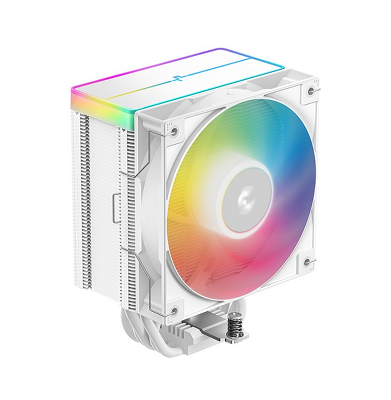 Кулер для процессора DEEPCOOL AG500 WH ARGB V2 LGA1700/1200/115X/AM5/AM4 (12шт/кор, TDP 240W, PWM, ARGB Fan 120mm, 5 тепл. трубок, белый) RET