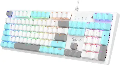 Клавиатура A4Tech Bloody S520N механическая белый USB for gamer LED