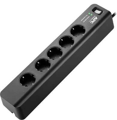 Фильтр питания APC Essential SurgeArrest PM5B-RS, чёрный