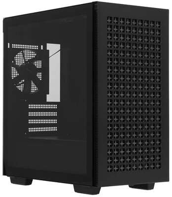 Корпус MiniTower DeepCool CH370 черный без БП mATX TG window 1x120mm fan (R-CH370-BKNAM1-G-1)