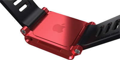Чехол-браслет LunaTik Multi-Touch Watch Band для iPod nano 6G, красный [LTRED-004]