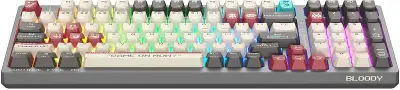 Клавиатура A4Tech Bloody WS98 Pixels Red механическая темно-серый/белый USB беспроводная BT/Radio Multimedia for gamer LED (WS98)