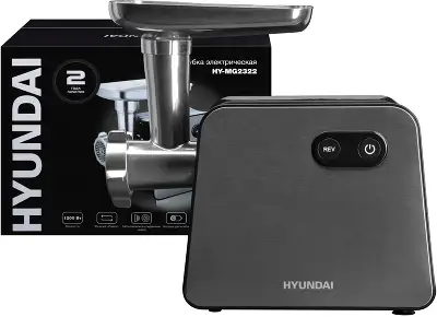 Мясорубка Hyundai HY-MG2322 1200Вт черный/серебристый