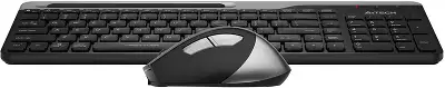 Клавиатура + мышь A4Tech Fstyler FB2535C клав:черный/серый мышь:черный/серый USB беспроводная Bluetooth/Радио slim (FB2535C SMOKY GREY)