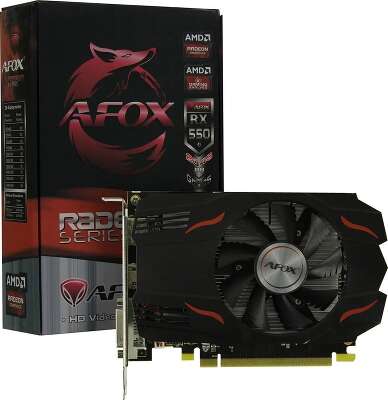 Видеокарта AFOX AMD Radeon RX 550 AFRX550-2048D5H4-V6 2Gb DDR5 PCI-E DVI, HDMI, DP