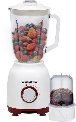 Блендер стационарный Polaris PTB 0821G 800Вт белый/красный