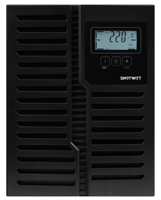 Источник бесперебойного питания SMARTWATT ИБП Онлайн, мощность 3000/2700 ВА/Вт, напольный, LCD дисплей, управляемые розетки, IEC13 - 8 шт.