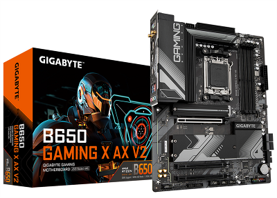 Материнская плата GIGABYTE B650 GAMING X AX V2, AM5, B650, 4*DDR5, 4*SATA, 3*M.2, 4*USB 3.2, 3*USB 2.0, Type-C, 3*PCIx16, HDMI+DP, ATX