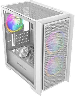 Корпус PowerCase Alisio Micro Z3B ARGB, белый, mATX, без БП (CAMZW-A3)