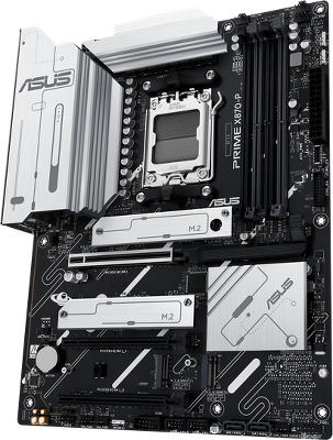 Материнская плата ASUS PRIME X870-P, AM5, X870, 4*DDR5, 2*SATA, 4*M.2, 4*USB 3.2, 2*USB 2.0, 2*Type-C, 5*PCIx16, HDMI, ATX; 90MB1IT0-M0EAY0