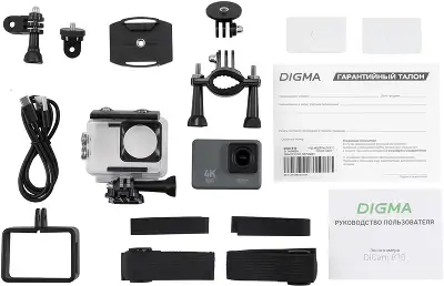 Экшн-камера Digma DiCam 810 серый