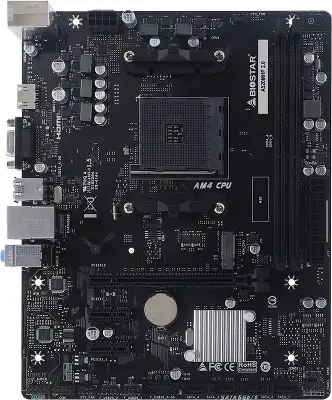Материнская плата Biostar A520MHP 2.0 Soc-AM4 AMD A520 2xDDR4 mATX AC`97 8ch(7.1) GbLAN RAID+VGA+HDMI
