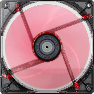 Вентилятор Aerocool Lightning 14см "Red Edition" (красная подсветка), 3+4 pin, 48 CFM, 1200 RPM, 22 dBA