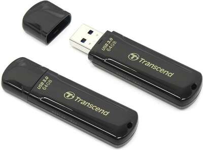 Флеш накопитель 64GB Transcend JetFlash 700, USB 3.1, Черный