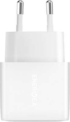 Зарядное устройство EnergEA Ampcharge Gan40+, 2xUSB-C PDl 40W, White [CHR-AC-GAN40EU]