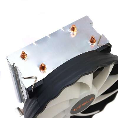 Кулер для процессора TESLA 3-pin, Al+Cu, серебристый/White [TSL-920-W]