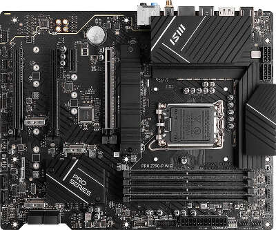 Материнская плата MSI PRO Z790-P WIFI Soc-1700 Intel Z790 4xDDR5 ATX AC`97 8ch(7.1) 2.5Gg RAID+HDMI+DP