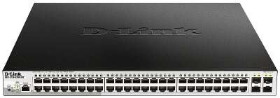 D-Link DGS-1210-52MP/ME/B2A PROJ Управляемый L2 коммутатор с 48 портами 10/100/1000Base-T и 4 портами 1000Base-X SFP (порты 1-8 PoE 802.3af/at, порты 9-48 PoE 802.3af, PoE-бюджет 370 Вт)