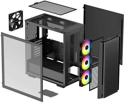 Корпус Deepcool CG560, черный, EATX, Без БП (R-CG560-BKAAE4-G-1)